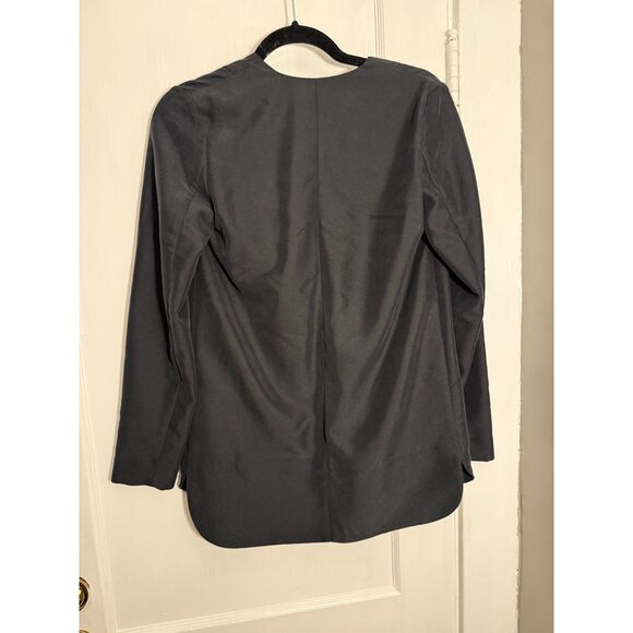 H&M Black Flowy Blazer Size 2 - Picture 2 of 3